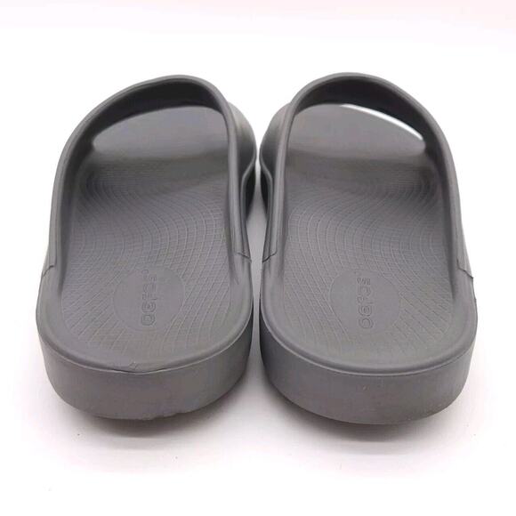 Oofos Ooahh (Mens Size 10) Slip On Comfort Slides Recovery Sandals Gray - Picture 5 of 8